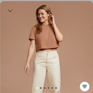 Nuuds cropped tee. Worn and washed once.